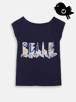 Elle Kids - Navy Blue round Neck T-Shirt