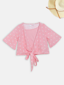 Elle Kids - Pink Printed Tops
