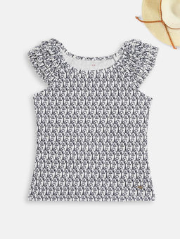 Elle Kids - Grey Printed T Shirts