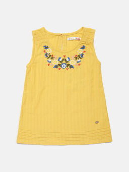 Elle Kids - Yellow Printed Top