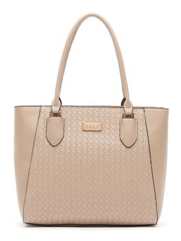 ELLE - Beige Patterned Tote Bag