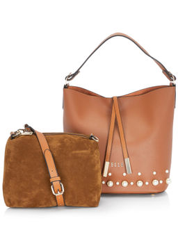 ELLE - Tan Solid Handbag