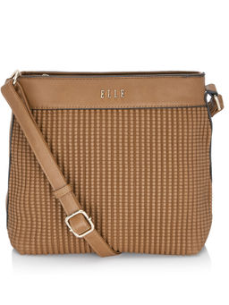 ELLE - Brown Patterned Sling Bag
