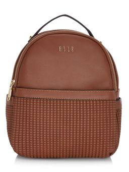 ELLE - Brown Solid Backpacks