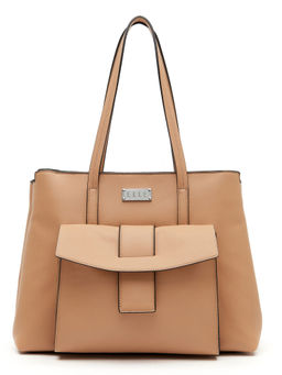 ELLE - Beige Solid Handbag