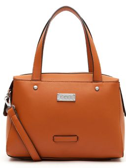 ELLE - Tan Solid Satchel Handbag