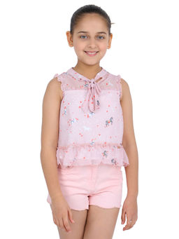 One Friday - Pink Printed Top