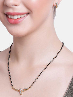 Estele - Gold plated Innovative Mangalsutra Necklace Set for Women