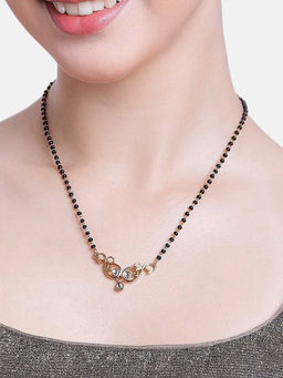 Estele - Gold & Rhodium Plated Admirable Mangalsutra Necklace for Women