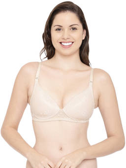Enamor - F023 Perfect Plunge T-Shirt Bra - Padded & Wirefree - Skin