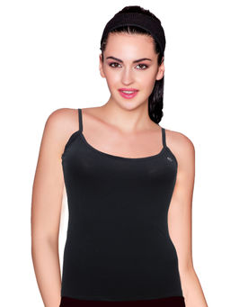 Enamor - E003 Stretch Cotton Camis - Black