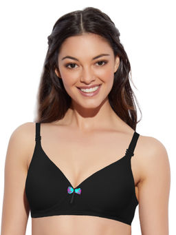 Enamor - Wirefree Padded T-Shirt Bra - Black
