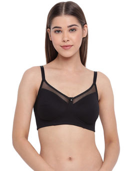 Enamor - A030 Bounce Control Cotton Classic Bra - Black
