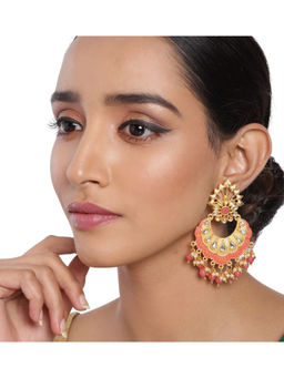 Accessher - Stylish Latest Designer Fancy Gold-Tone Handcrafted Earrings For Women And Girls