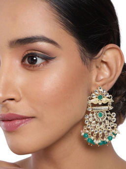 Accessher - Stylish Latest Designer Fancy Gold-Tone Handcrafted Earrings For Women And Girls