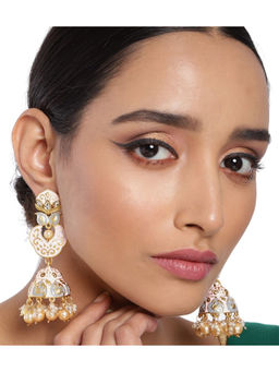 Accessher - Stylish Latest Designer Fancy Gold Plated Dome Shaped Jhumkas For Women And Girls
