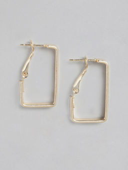 Twenty Dresses by Nykaa Fashion - Cornered In Style Hoop Earrings