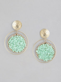 Twenty Dresses by Nykaa Fashion - Green Oh So Stoned Earrings