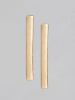 Twenty Dresses by Nykaa Fashion - The Golden Line Earrings