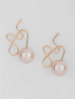 Twenty Dresses by Nykaa Fashion - The Twisted Path To Pearl Earrings