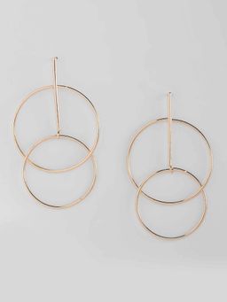 Twenty Dresses by Nykaa Fashion - Line Up The Circles Earrings