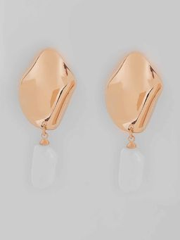 Twenty Dresses by Nykaa Fashion - Let Them Stare Gold Earrings