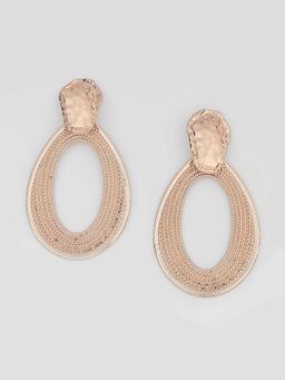 Twenty Dresses by Nykaa Fashion - Teardrop In Gold Earrings