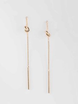 Twenty Dresses by Nykaa Fashion - The Knotted Trail Earrings