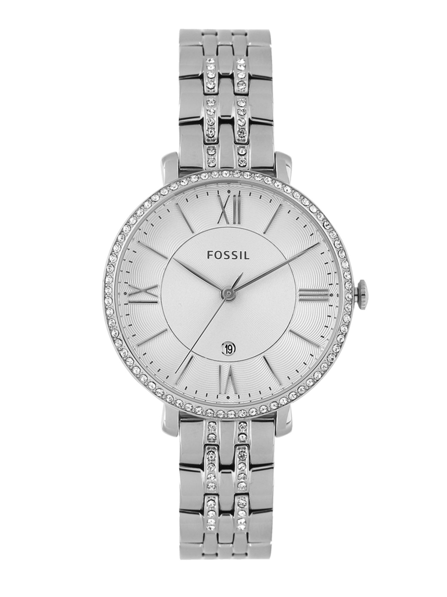 fossil women's silver watches