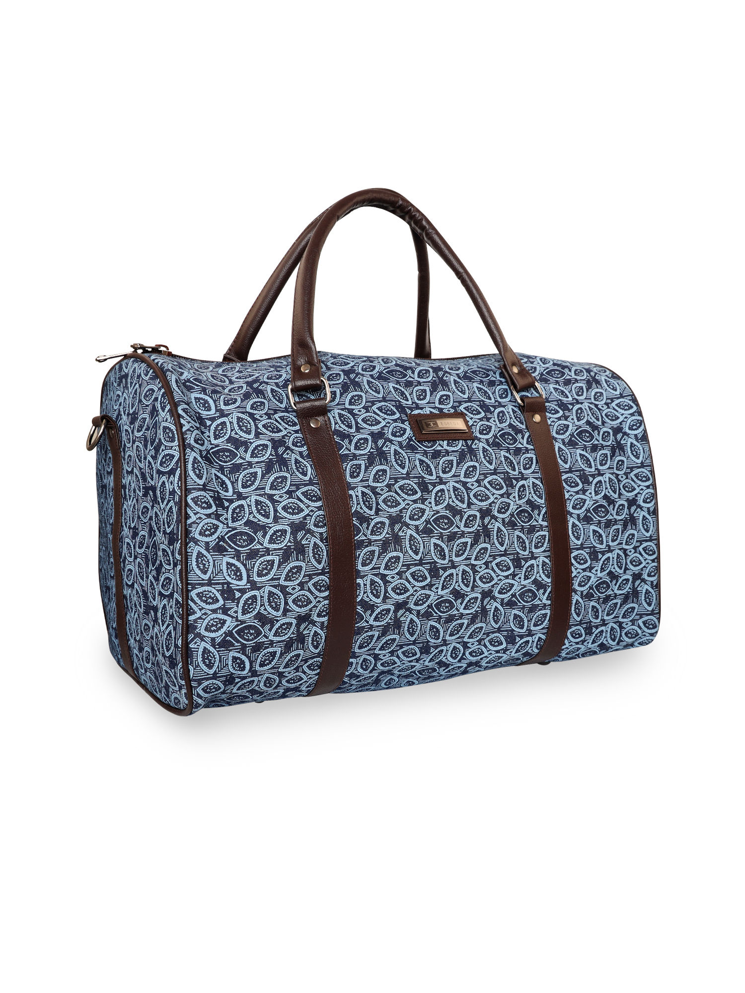 Buy ESBEDA Blue Printed Duffle Bag 