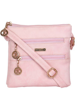 ESBEDA - Pink Solid Sling Bag