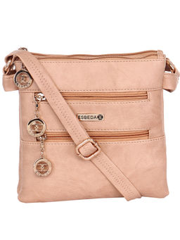 ESBEDA - Beige Solid Sling Bag