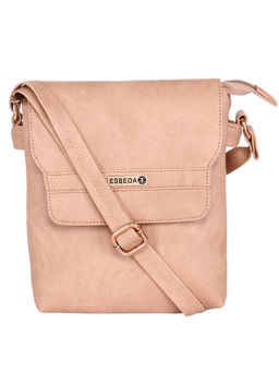 ESBEDA - Beige Solid Sling Bag