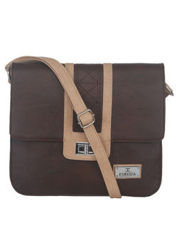 ESBEDA - Brown Solid Sling Bag