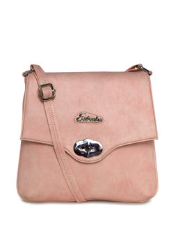 ESBEDA - Light Pink Solid Sling Bag