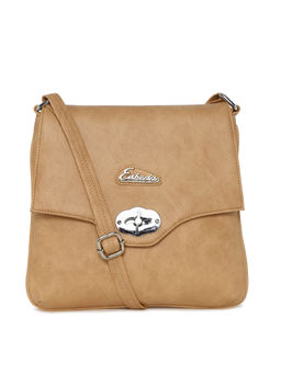 ESBEDA - Beige Solid Sling Bag