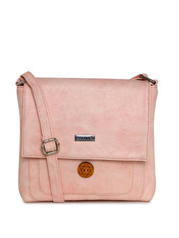 ESBEDA - Light Pink Solid Sling Bag