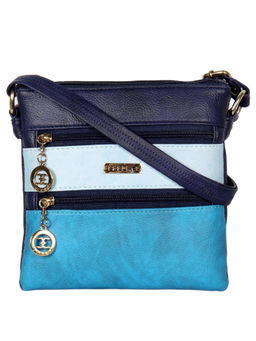 ESBEDA - Striped Blue Sling Bag