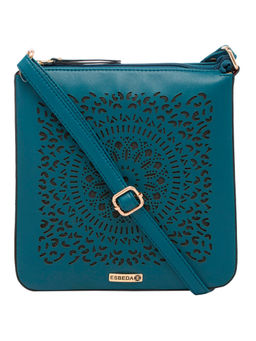 ESBEDA - Teal Cutwork Sling Bag