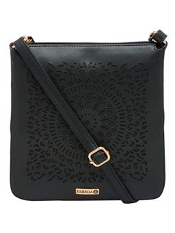 ESBEDA - Black Cutwork Sling Bag