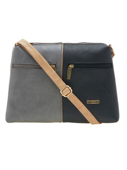 ESBEDA - Black & Grey Solid Sling Bag