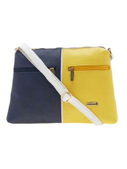 ESBEDA - Yellow & Dark Blue Solid Sling Bag