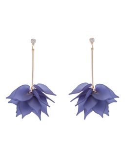 OOMPH - Purple Floral Earrings