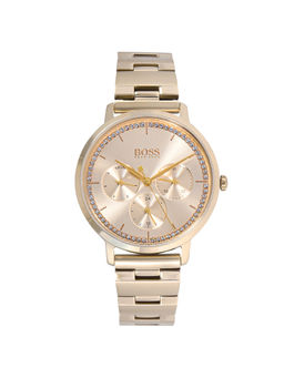 Boss - Prima Day-Date Analog Champagne Dial Womens Watch -1502572