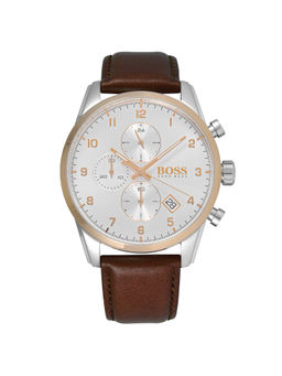 Boss - Skymaster Chronograph And Date Analog Silver Dial Men Watch - 1513786