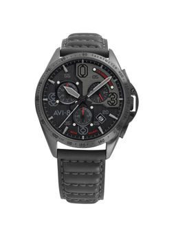 AVI-8 - P-51 Mustang Chronograph Date Analog Black Dial Mens Watch -Av-4077-03