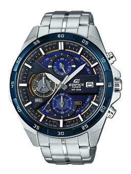 Casio - Edifice EFR-556DB-2AVUDF Blue Analog Dial Silver Stainless Steel Band Men'S Watch Ex362