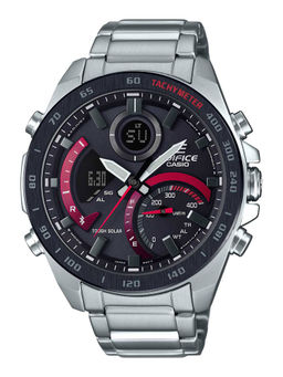 Casio - Edifice ECB-900DB-1ADR Black Ana-Digi Dial Silver Stainless Steel Band Men'S Watch Ex499