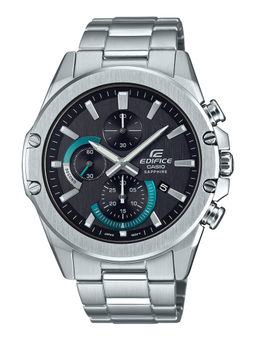 Casio - Edifice EFR-S567D-1AVUDF Black Analog Dial Silver Stainless Steel Band Men'S Watch Ex506