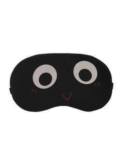 Visual Echoes - Cotton Sleeping Eye Mask with Cooling Gel Insert-Printed Black